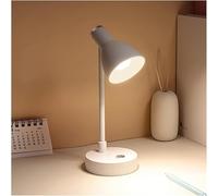 Nordic Macaron 1.5W Touch Table Lamp - Adjustable Color Temperature Continuous Dimming Modern Desk Light for Home Office Nightstand White