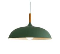 Nordic Macaron Color Pendant Shades E27 Fitting, Bedroom Indoor Suspended Lamp Minimalist Chandeliers Light for Kitchen Island Dining Room Cafe Sink(Green,40cm)