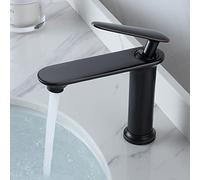 Nordic Minimalist Black Basin hot and Cold Water Faucet Full Copper washbasin Bathroom Cabinet wash Basin Toilet undercounter Basin, Brushed Gold