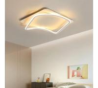 Nordic Minimalist Boutique Decoration Ceiling Lamp Bedroom Lights Ins Ceiling Light Fixture Bedroom Room Dining Room Study Square LED Ceiling Chandelier (Color : 40cm, Size : Neutral Light)