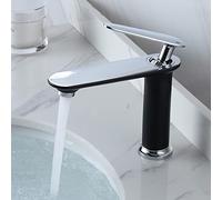 Nordic Minimalist Brushed Gold Bathroom Faucet - Full Copper Hot & Cold Water Basin Mixer for Washbasin, Vanity Sink, and Undercounter Toilets