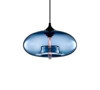 Nordic Minimalist Colored Glass Pendant Light E27 Flush Mount Ceiling Chandelier Single Head Hanging Fixture for Dining Room Balcony Corridor Modern Home Decor