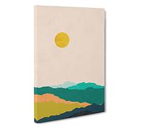 Nordic Minimalist Landscape No.1 Canvas Print | Gallery Wrapped 30mm Frame Wall Art | 30x20 inches | Ready to Hang | Minimalist Landscape Picture | Living Room Bedroom Lounge Office