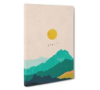 Nordic Minimalist Landscape No.2 Canvas Print | Gallery Wrapped 30mm Frame Wall Art | 30x20 inches | Ready to Hang | Minimalist Landscape Picture | Living Room Bedroom Lounge Office