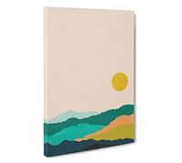 Nordic Minimalist Landscape No.3 Canvas Print | Gallery Wrapped 30mm Frame Wall Art | 30x20 inches | Ready to Hang | Minimalist Landscape Picture | Living Room Bedroom Lounge Office