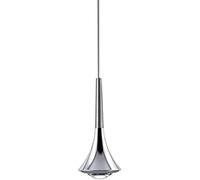 Nordic Minimalist Led Pendant Lighting 9W Metal Suspension Fixture Adjustable Chandelier Lighting Hanging Hotel Decor Restaurant Bar Table Living Room Drop Lamp,Chrome