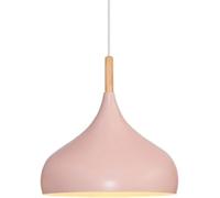 Nordic Minimalist Pendant Lighting Fixture Single Head Hanging Light Personalized Bar Chandeliers for Restaurants, Shopping Malls, Homes, Dining Rooms(Pink,24 * 30cm)