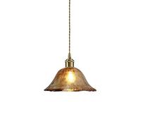 Nordic Minimalist Style Ceiling Light Fixture, Stained Glass Hanging Lamp Lampshade, E27 Screw Single Head, Shopping Mall Clothing Store Study Pendant Light