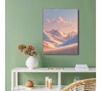 Nordic Minimalist Wall Art Prints Room Decor, Unframed Canvas Posters, Y2K Funky Decoration, Hills Landscape Prints Wall Decoration for Bedroom Living Room Bar Cafe, 12x16in