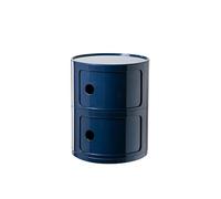 Nordic Modern Bedside Cabinet with 2/3/4 Tier Storage Drawers & Sliding Door - Stylish Round Nightstand for Bedroom Plastic Nightstand Unit Chest