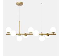 Nordic Modern Ceiling Light Mid Century Brushed Brass Magical Branching Starburst Sputnik Chandelier Vintage Molecular Bubble Glass Ball Bedroom A 9 Lights