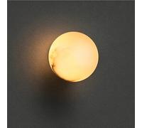 Nordic Modern Globe Wall Sconce with Alabaster Marble Shades Wall Lamp Bathroom Vanity Lighting Natural Marble Wall Light for Bedroom Living Room s Hallway G9 (15cm)