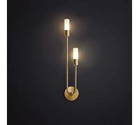Nordic Modern Home Decoration Bedside Wall Light Fixtures Indoor Blackd Vanity Wall Lamp Long Linear Antique Brass Wall Mount Lamp for Living Room Bathroom Bedroom Hallway Fireplace Hotel/D/