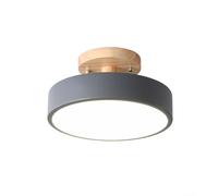 Nordic Modern Macaron Ceiling Lights, Led Semi Flush Mount Close to Ceiling Light Fixtures, Minimalist Wood Ceiling Lamp with Acrylic Lampshade for Hallway Entryway Porch Foyer Staircase, JYLSSKUK,