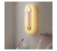 Nordic Modern Marble Wall Lamp - d Copper LED Sconce for Living Room, Bedroom, Indoor Home Decor, Round Design, Elegant Lighting Fixture