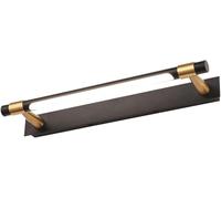 Nordic Modern Mirror Front Wall Sconce Matte Black Wall Light Mid Century Vanity Bathroom LED Wall Sconces Indoor Long Tube Wall Mounted Lamp for Corridors Studies Stairs Workplaces