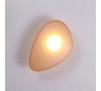 Nordic Modern Oval LED Wall Sconce - Contemporary Minimalist Glass Light for Bedroom, Hallway & Living Room Decorative Wall Lighting