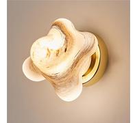 Nordic Modern Planet Wall Sconce Glass Shade G9 Socket Creative Bedside Lighting Fixture for Child's Room Contemporary Indoor Ambient Decor Lamp