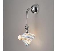 Nordic Modern Planet Wall Sconce Glass Shade G9 Socket Creative Bedside Lighting Fixture for Child's Room Contemporary Indoor Ambient Decor Lamp