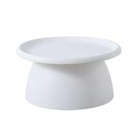 Nordic Mushroom Design Round Coffee Table - 71.1 cm Modern Plastic Mini Side Table for Balcony Living Room Outdoor Use - Stylish & Simple Accent Furniture
