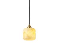 Nordic Natural Stlight for Kitchen Modern Bathroom Ceiling Hanging Lamp with Marble White Dining Room Light Fixture Wabi Sabi Chandelier for Living Room Farmhouse/a
