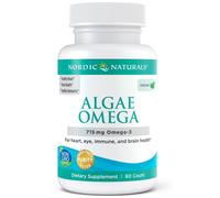 Nordic Naturals Algae Omega, 715mg Omega 3 Aid Brain Health Non-GMO 60 Softgels