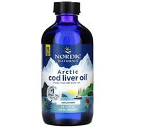 Nordic Naturals Arctic Cod Liver Oil, 1060mg Omega 3 Fish Oil Supplement/Cod Liver Oil Liquid, with EPA and DHA, 237ml, Flavourless, Soy Free, Gluten Free