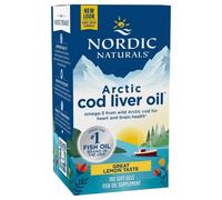 Nordic Naturals Arctic Cod Liver Oil Lemo Softgels, 750 mg, Pack of 180 Capsules