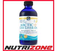 Nordic Naturals Arctic-D Cod Liver Oil Omega 3 Vitamin D3 1000 IU, Lemon 237 ml