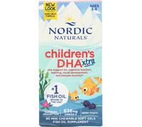 Nordic Naturals Children's DHA Xtra 636mg Omega-3 Berry Punch | 90 Mini Softgels