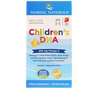 Nordic Naturals, Children's DHA, Strawberry, 250 mg, 90 Mini Soft Gels