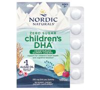 Nordic Naturals Children's DHA Vegetarian Gummies Chews, 250mg Passion Fruit Lemon - 30 Gummies