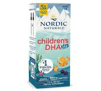 Nordic Naturals Children's DHA Xtra Omega-3 Liquid - 60ml | Natural Berry Punch Flavour Fish Oil For Children Aged 3 To 6, 880mg of Omega-3 Per Dose with EPA and DHA