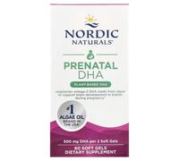 Nordic Naturals DHA Omega-3 Prenatal Vegan 500mg Softgels - 60 Softgels