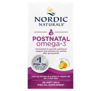 Nordic Naturals Omega-3 Fish Oil Heart & Brain Support Postnatal 1120mg Lemon Flavour - 60 Softgels