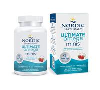 Nordic Naturals Omega-3 Fish Oil Heart & Brain Support Ultimate 2X Mini 1120mg Strawberry Flavour - 60 Mini Softgels