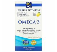 Nordic Naturals, Omega-3, Lemon, 690 mg, 60 Soft Gels