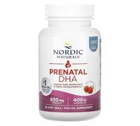 Nordic Naturals Prenatal DHA 830mg Omega-3 + 400iu D3 Strawberry Softgels 90 Softgels