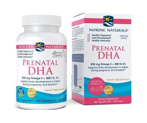 Nordic Naturals Prenatal DHA, 830mg , Unflavored, 90 softgels