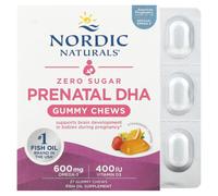 Nordic Naturals, Prenatal DHA Gummy Chews, Strawberry Orange - 27 gummies
