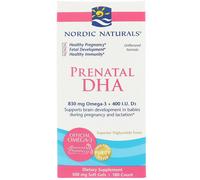 Nordic Naturals, Prenatal DHA, Unflavored Formula, 500 mg, 180 Soft Gels