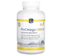 Nordic Naturals, ProOmega 2000-D, Lemon , 1,250 mg, 120 Soft Gels