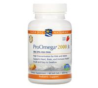 Nordic Naturals, ProOmega 2000 Jr., Strawberry, 650 mg, 60 Soft Gels