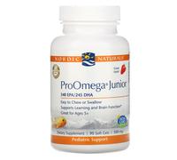 Nordic Naturals, ProOmega Junior, Strawberry, 500 mg, 90 Soft Gels