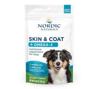 Nordic Naturals Skin & Coat Dog Chews, Omega-3s, 30 Soft Chews