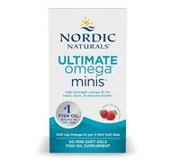 Nordic Naturals Ultimate Omega 2X, 1120mg, Strawberry Flavour, 60 Mini Softgels