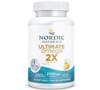 Nordic Naturals Ultimate Omega 2X 2150mg - 60 Softgels | Two Lemon Softgels A Day Give 2150mg Of Omega-3, With EPA And DHA, From Deep-Sea Fish Oil, Lemon Flavour, 30-Day Supply