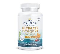 Nordic Naturals Ultimate Omega 2X Teen 1120 mg - Lemon Flavor, 60 Mini Soft Gels - High-Potency Omega-3 for Teens