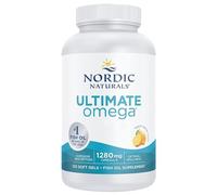 Nordic Naturals Ultimate Omega-3 Fish Oil 1280mg - 120 Softgels | Two Naturally Lemon Flavoured Softgels A Day Deliver Your Omega-3 Without The Fishy Aftertaste.