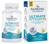 Nordic Naturals Ultimate Omega-D3 1280mg 120 Softgels (Lemon), Heart Health